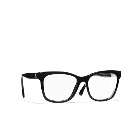 chanel ch3392 vista - c501 black|CHANEL 3392 Square Acetate Glasses .